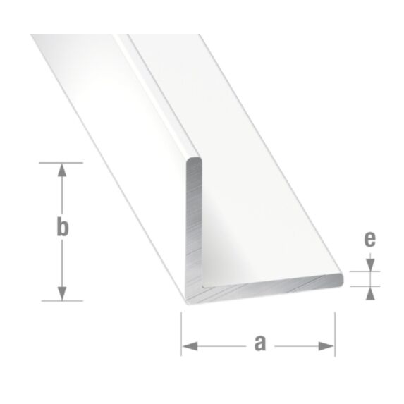 Cornière Aluminium 15x15x1,5mm 2m Laqué Blanc - CQFD