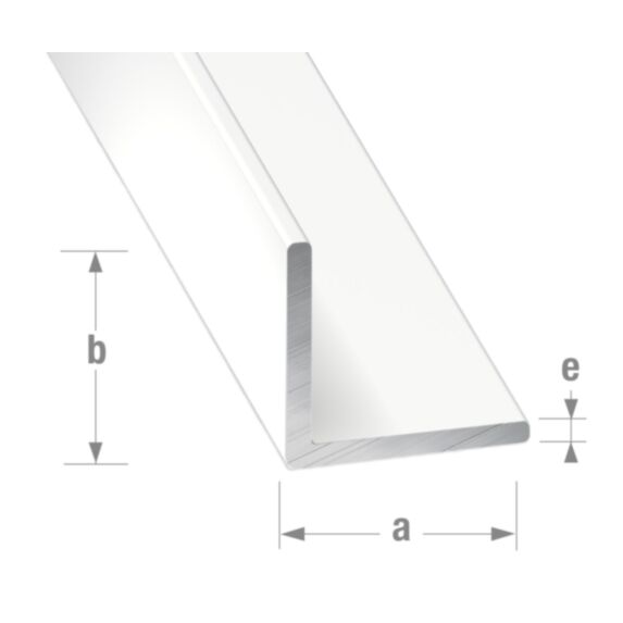 Cornière alu laqué blanc 30 x 30 x 1,5 mm 1m - CQFD