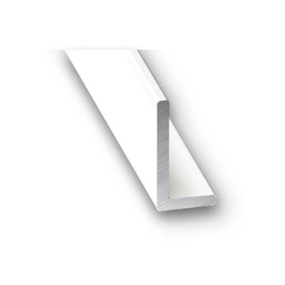 Cornière Aluminium 40x20x1,5mm 1m Blanc - CQFD