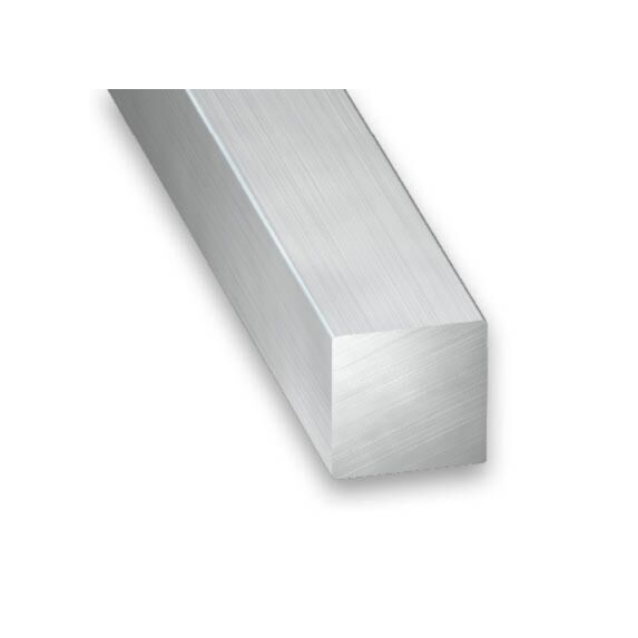 Carré Aluminium 12x12mm 1m Brut - CQFD