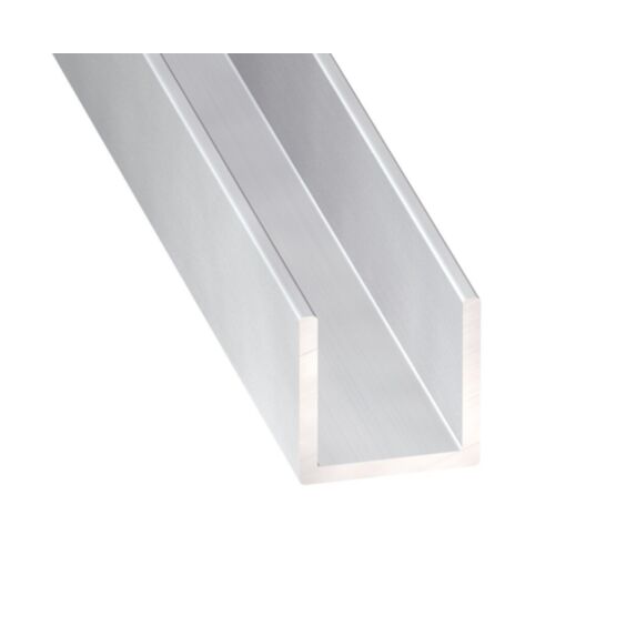 Profilé U alu anodisé incolore 8 x 8 x 8 x 1 int.6 1m - CQFD