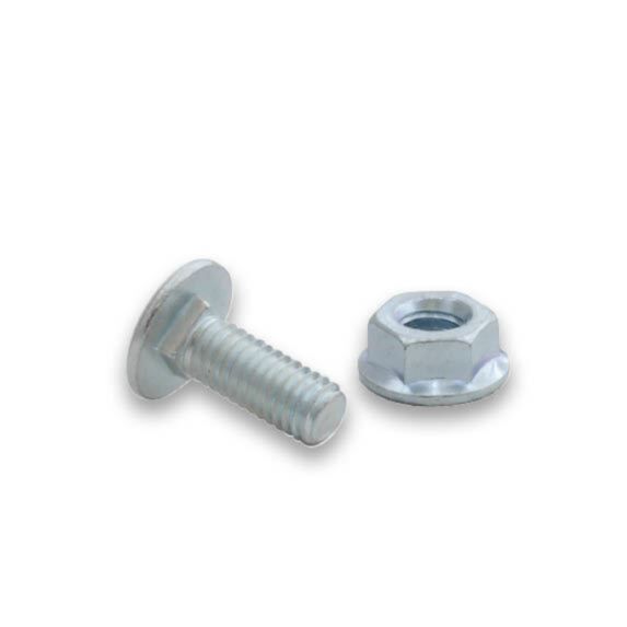 25 boulons tête ronde collet réduit 6x16