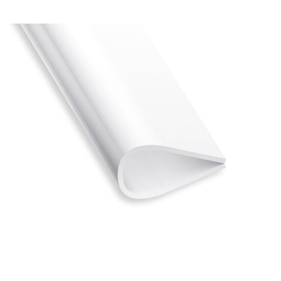 Serre Feuillet PVC l.15mm 1m Blanc - CQFD