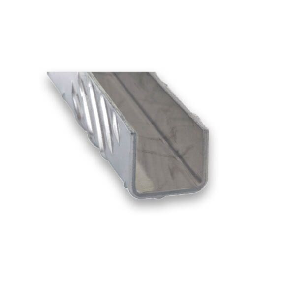 U Damier Aluminium 22x22mm 1m Brut