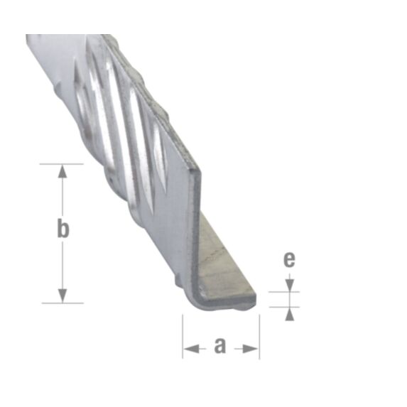 Cornière damier alu brut 25 x 40 mm 2m - CQFD