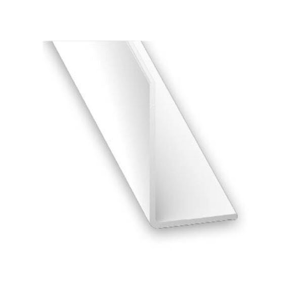 Cornière inégale pvc blanc 15x25-1m - CQFD