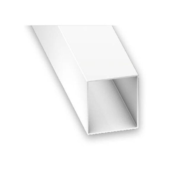 Tube Carré PVC 15x15x1mm 1m Blanc