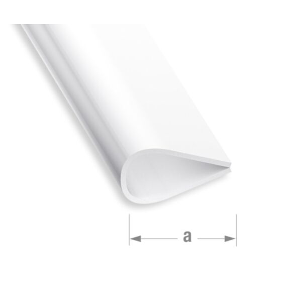 Serre-feuillet PVC blanc 15mm 2m - CQFD