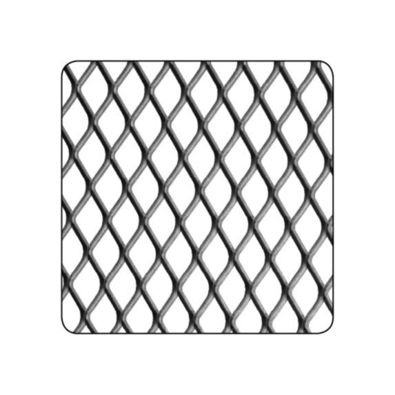 Métal déployé acier 10x5.5- 250x500x1 - CQFD