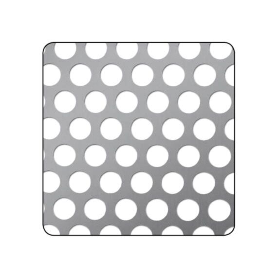 Tôle Aluminium Perforé Rond 250x500mm