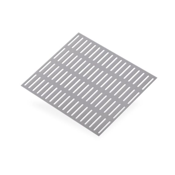 Tôle alu perforée fente 500 x 250 mm - CQFD