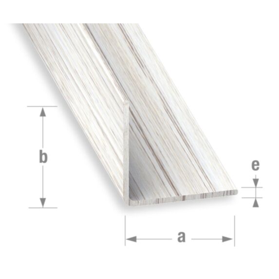 Cornière PVC blanchi 20 x 20 mm 2,6m - CQFD