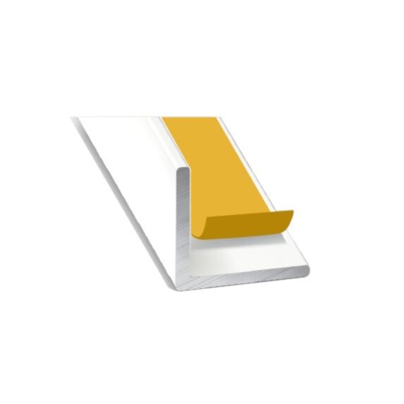 Cornière Adhésif Aluminium 25x25mm 2,60m Blanc