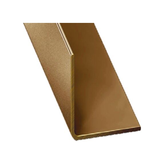 Cornière PVC 20x20mm 2m Marron Glacé