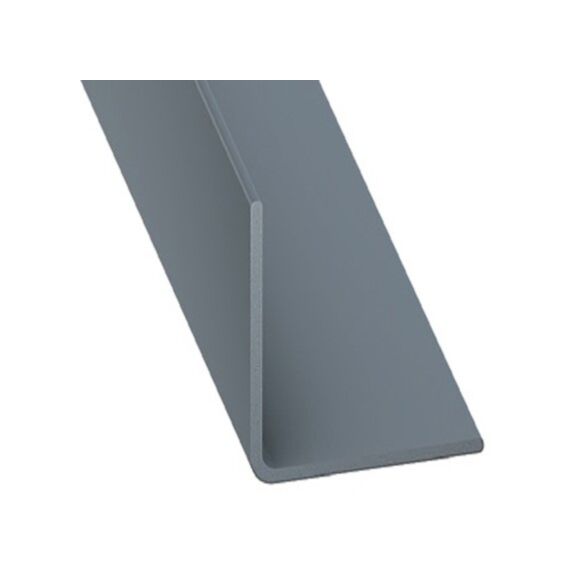 Cornière PVC 20x20mm 2m Gris Titane
