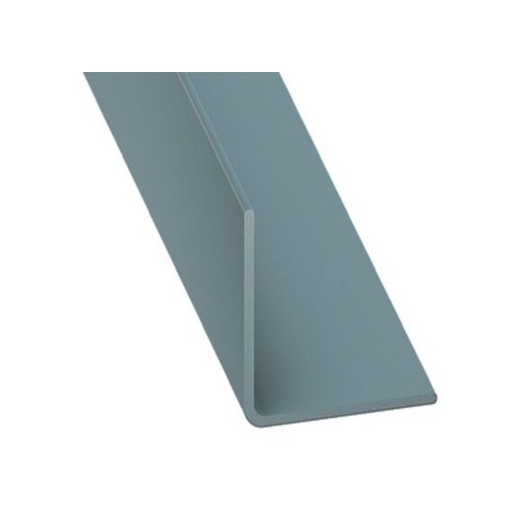 Cornière PVC 20x20mm 2m Gris Bleuté