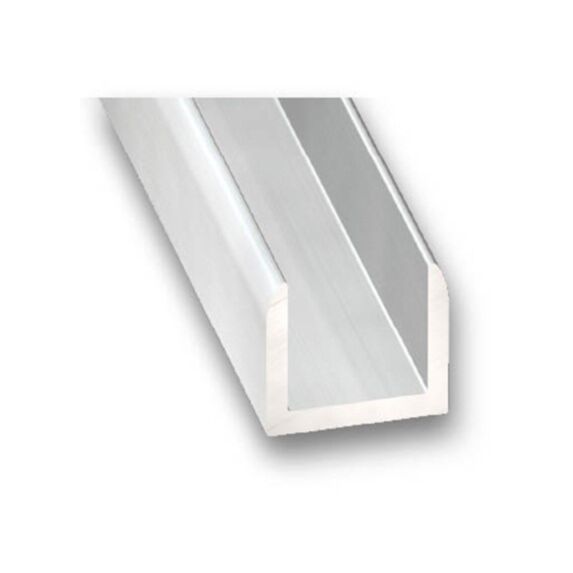 U Aluminium 20x25x20mm ép.1,5mm 2m Incolore