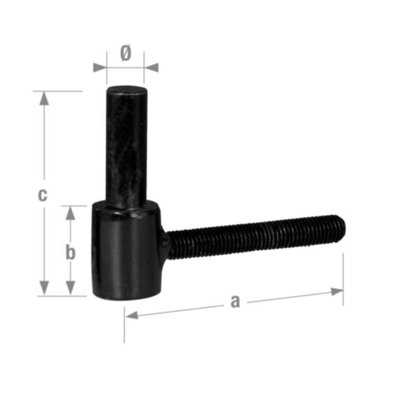 Gond a scellem. chim. d14x90mm noir