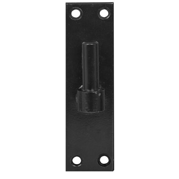 Gond platine bout car. d14x150mm noir