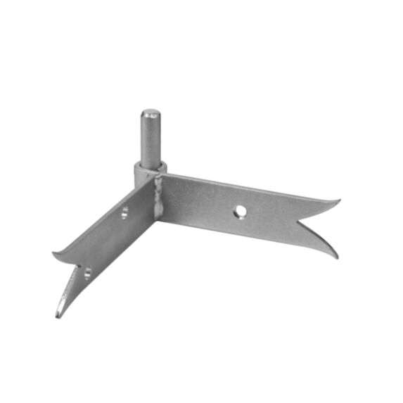Gond d'angl. queue carpe d14x145mm zing.