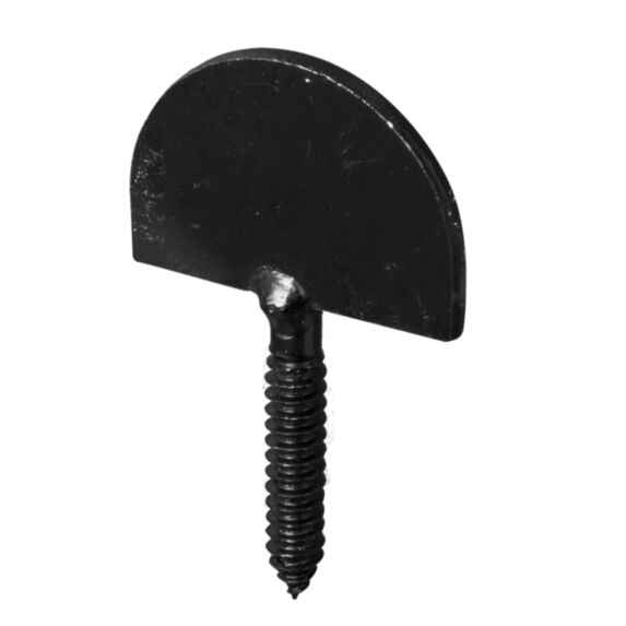 Butee vol. droite a vis ac. noir