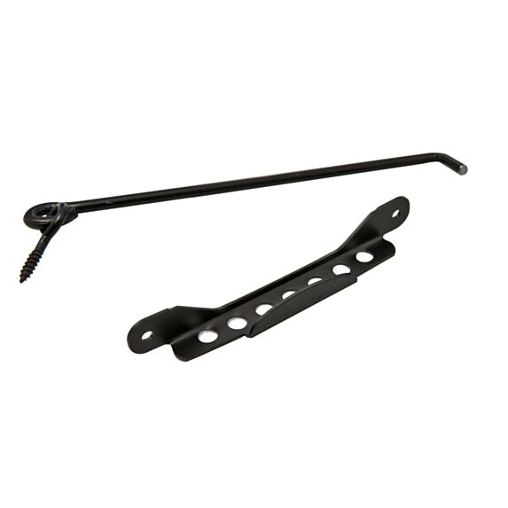 Crochet contrevent 300mm crem. ac. noir