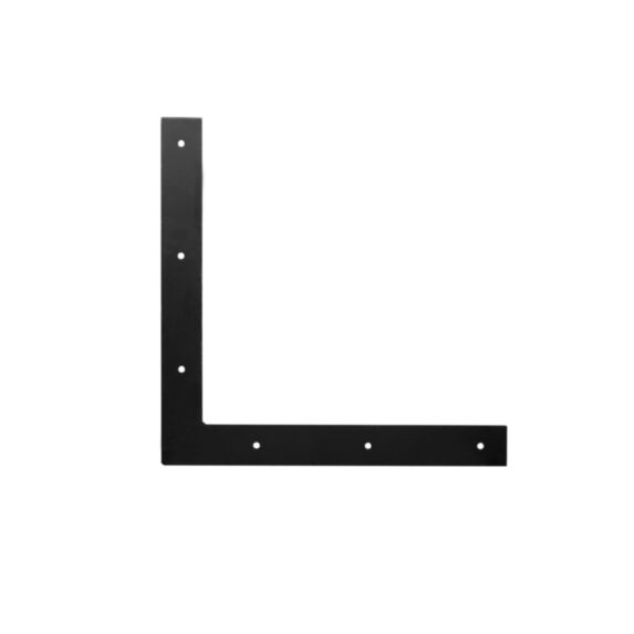 Equerre assembl. 190x190mm ac. noir