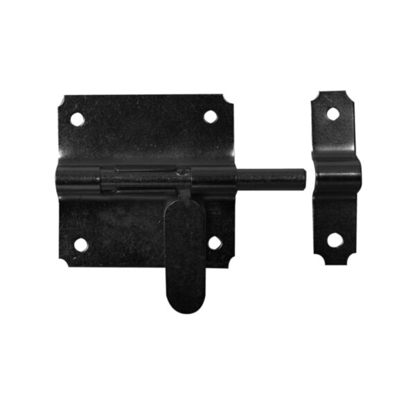 Verrou box bout. poire d10 gache noir