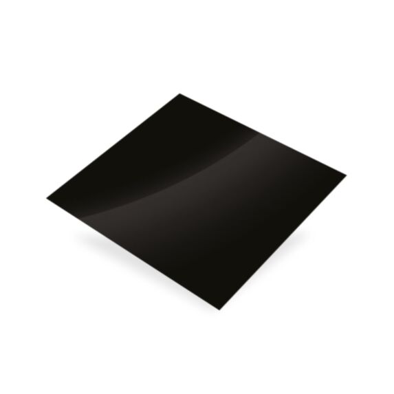 Tôle alu laqué noir 500 x 250 mm - CQFD
