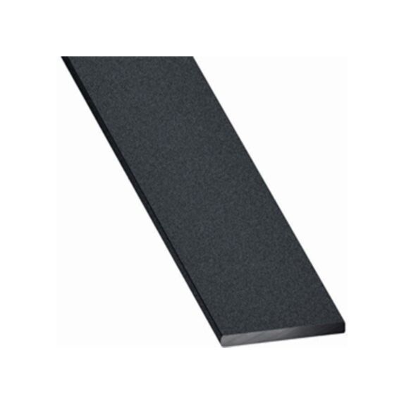 Profile Plat Aluminium 2x20mm 2,50m Gris Texturé