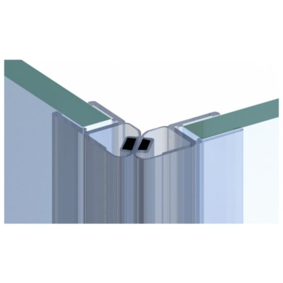 Joint magnétique à 45° gauche pour portes à angle droit 2,01m - CQFD