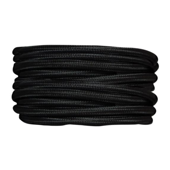 Câble tissu noir 3m - TIBELEC