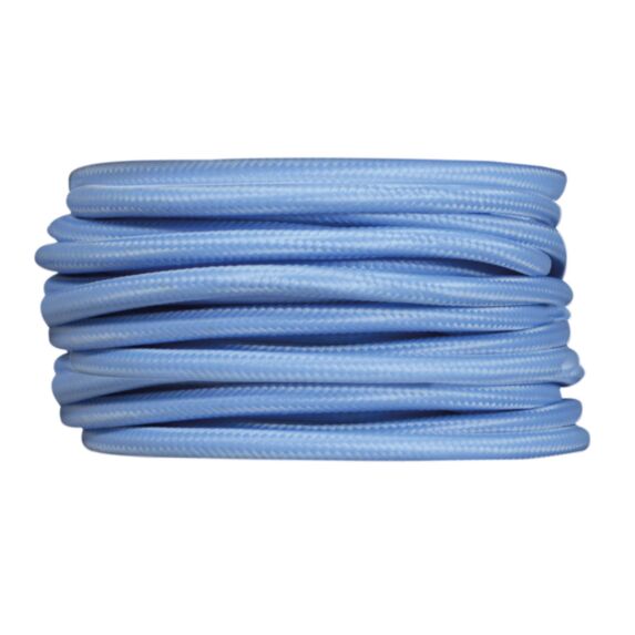 Câble tissu bleu ciel 3m - TIBELEC