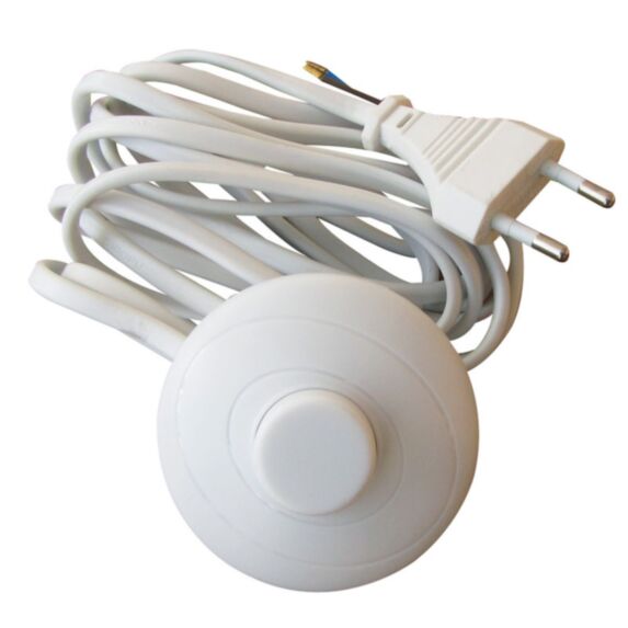 cordon + interrupteur pédale blanc - TIBELEC