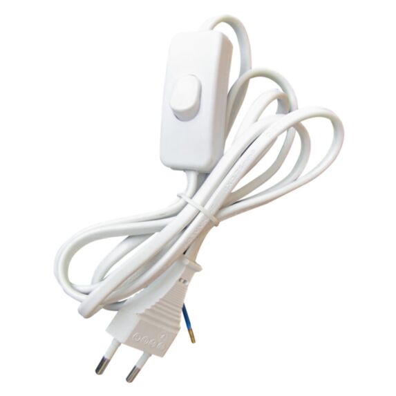 Cordon + interrupteur blanc - TIBELEC