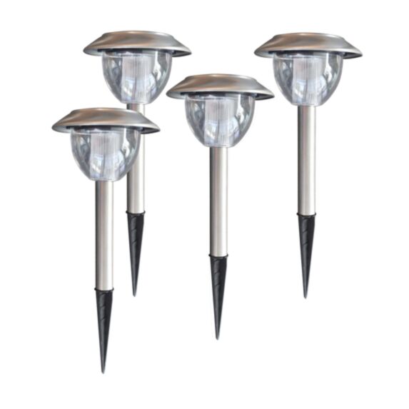 Kit 4 bornes solaires LED