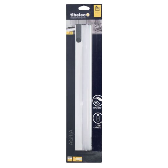 Bandeau led 2w 250lm+interrupteur IFR &usb argent