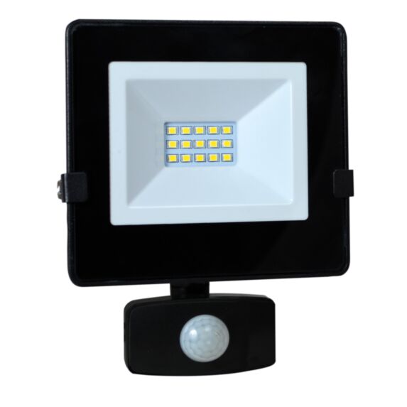 TIBELEC Projecteur LED ONE 10W noir avec détecteur