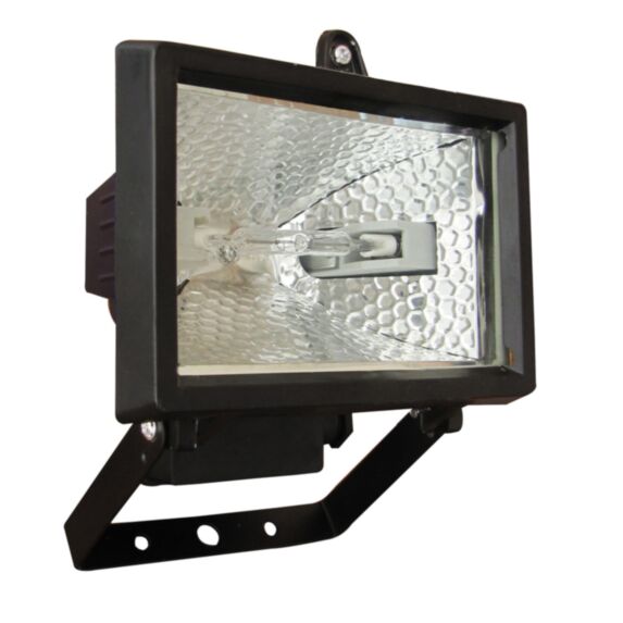 mini projecteur halogène 120w noir - TIBELEC