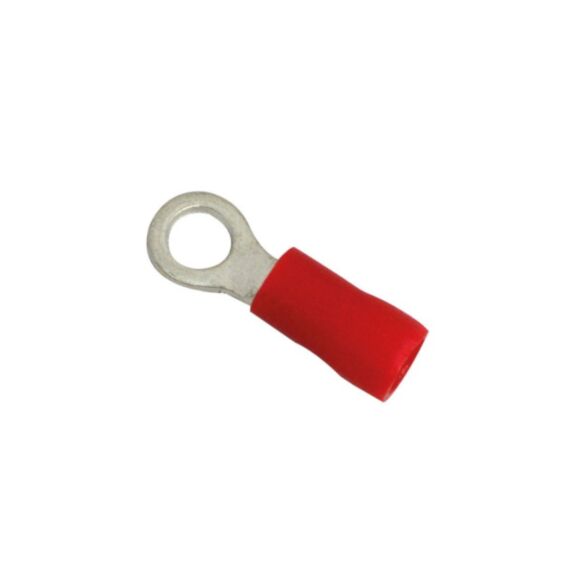 Cosses isolées rondes Ø 5,3 mm rouge 10 pcs - TIBELEC