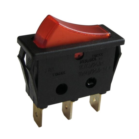 Interrupteur Unipolaire à Encastrer Lumineux 30x30mm 250V - TIBELEC