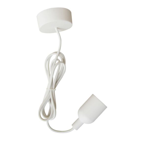 monture silicone blanche douille e27 - TIBELEC