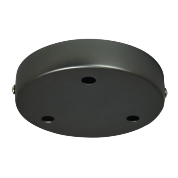 Plafonnier métal titane à 3 trous - TIBELEC