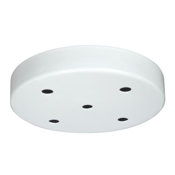 Plafonnier métal blanc à 5 trous - TIBELEC