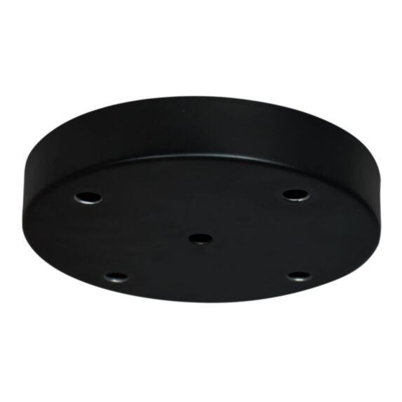 Plafonnier métal noir à 5 trous - TIBELEC