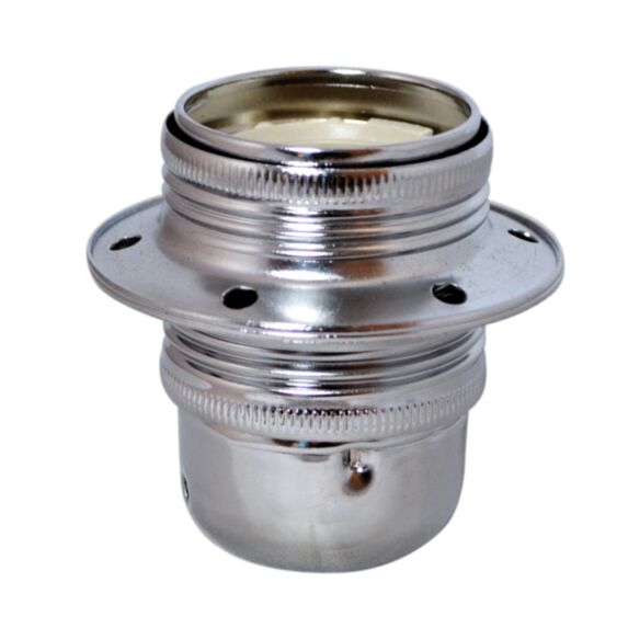 Douille E27 chromé haute température - TIBELEC