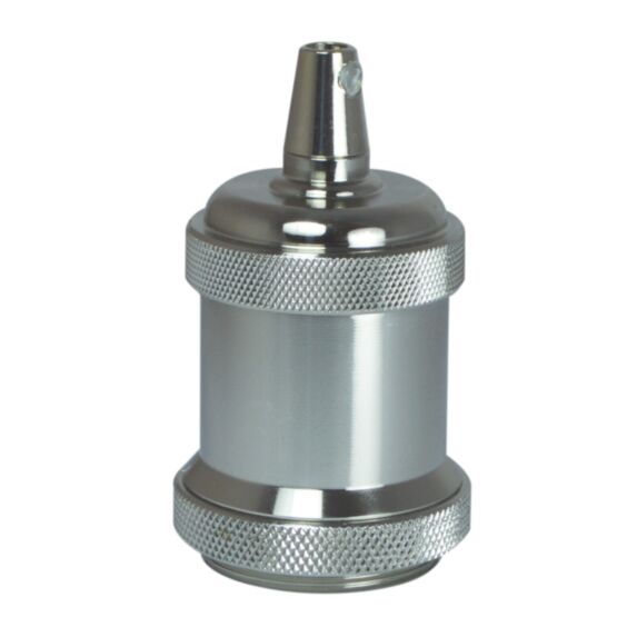 Douille E27 métal nickel - TIBELEC