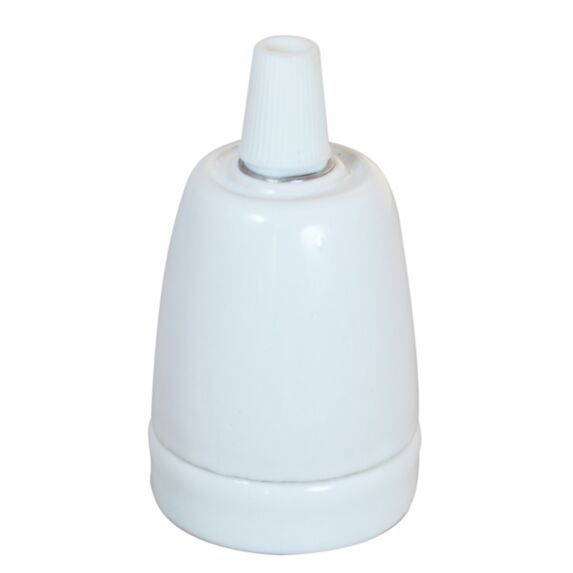 Douille E27 céramique blanche - TIBELEC