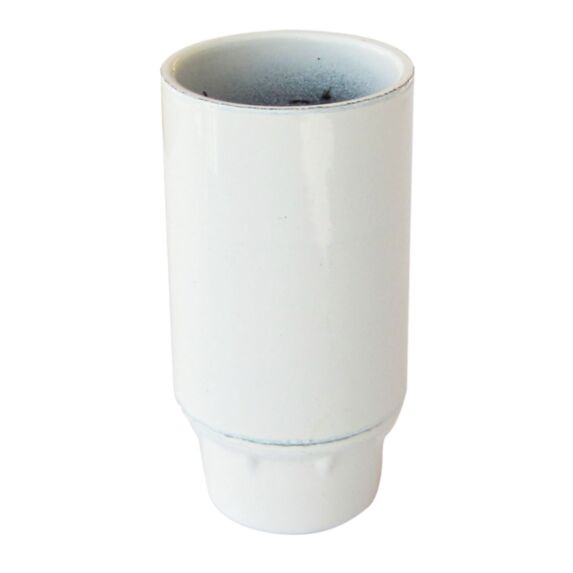 TIBELEC Douille E14 lisse blanc