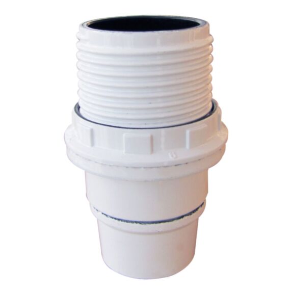 Douille E14 en bakélite isolée demi-filetée blanche - TIBELEC